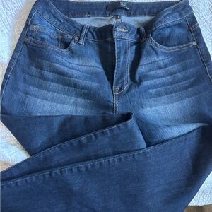 1822 Denim Blue Straight Leg Jeans with Stretch